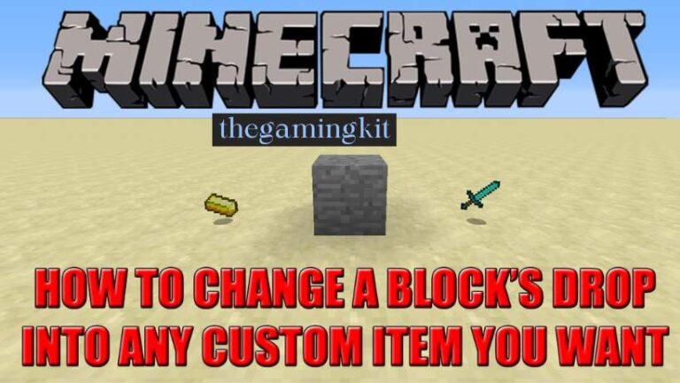 How to Change Block Drops in Minecraft