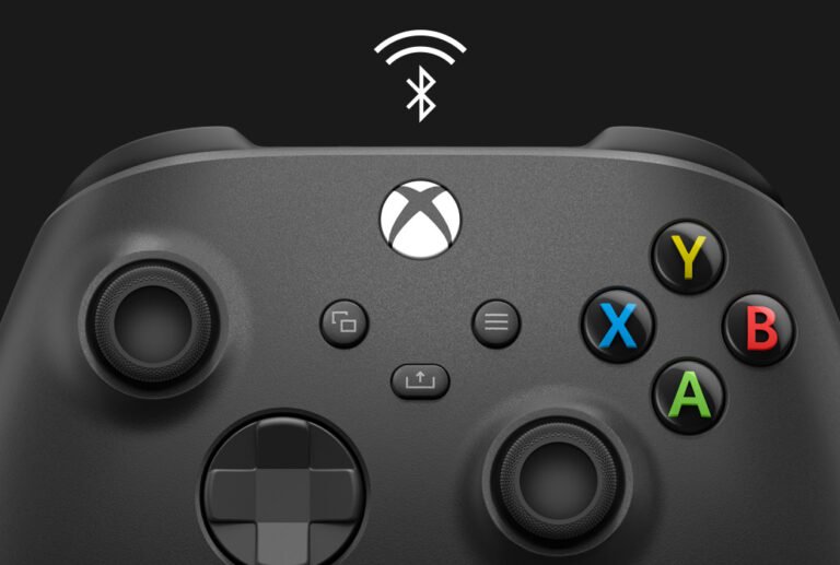 Front view of the Xbox Wireless Controller in Carbon Black; image courtesy of Xbox